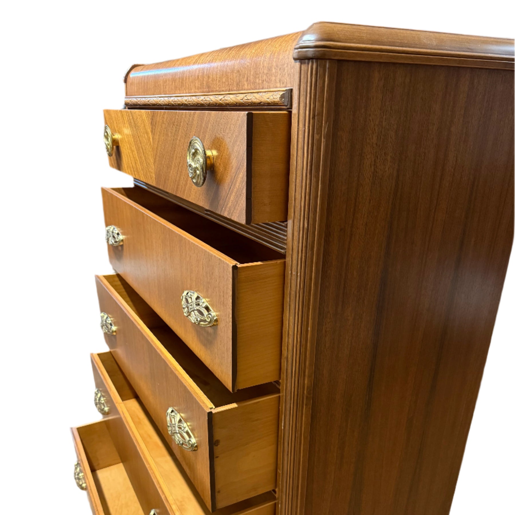 Vintage Waterfall Dresser