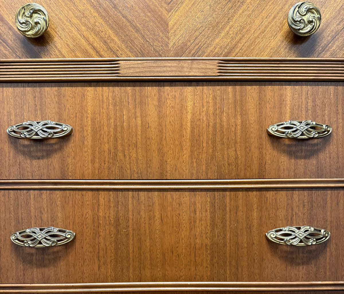 Vintage Waterfall Dresser