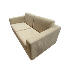 Vintage Wool Loveseat w/Wood Base - Whats New Furniture - Portland, Oregon