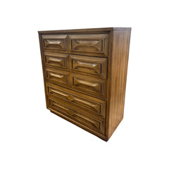 Walnut Bevelled Mid-Century Dresser - view 3