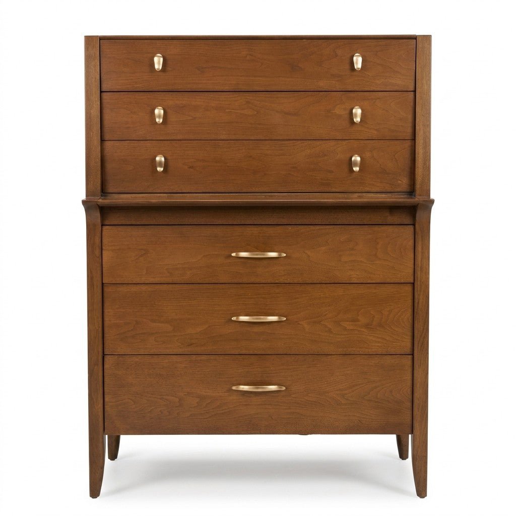 Walnut Mid-Century Dresser - consignment furniture Portland