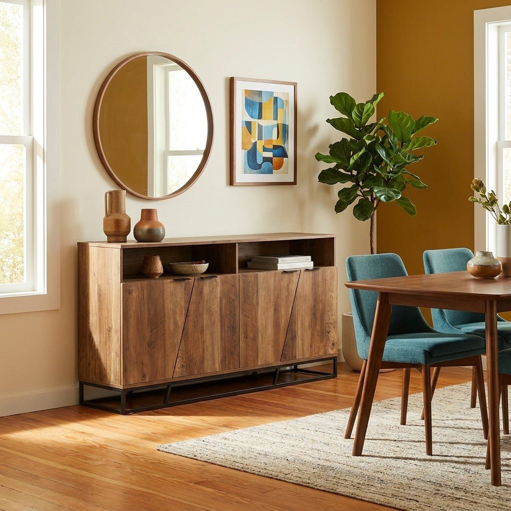 Walnut Mid-Century Sideboard - view 5
