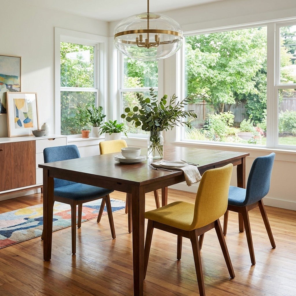 Walnut Mid-Century Table - view 5
