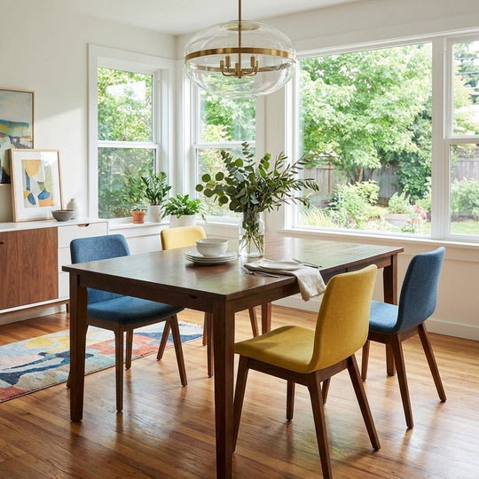 Walnut Mid-Century Table - view 5