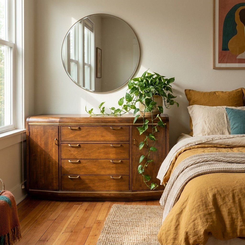 Walnut Post Modern Dresser - view 5
