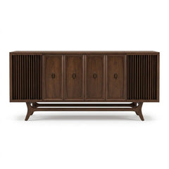 Walnut Turntable Stand - consignment furniture Portland