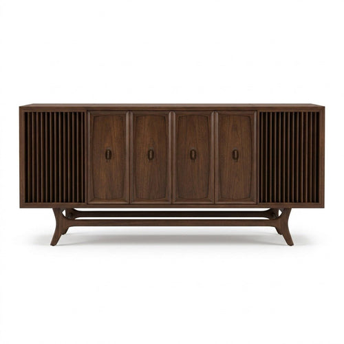Walnut Turntable Stand - consignment furniture Portland