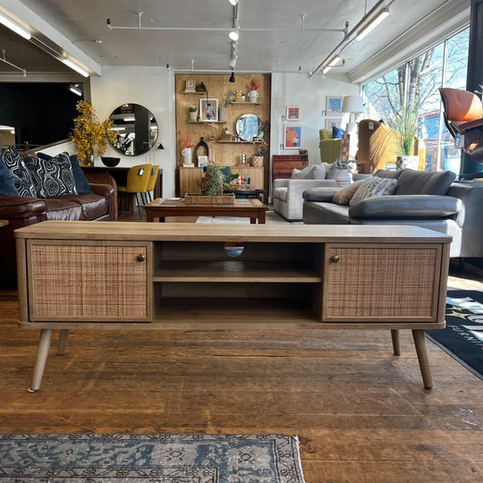 Washed Oak Media Cabinet - view 2