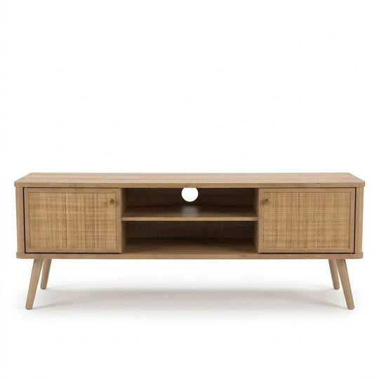 Washed Oak Media Cabinet - consignment furniture Portland