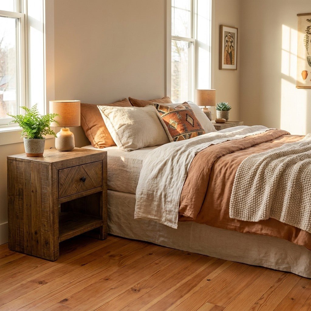Washed Oak Nightstands - view 5