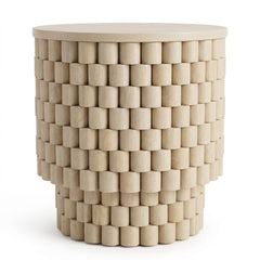 White Accent Table - consignment furniture Portland