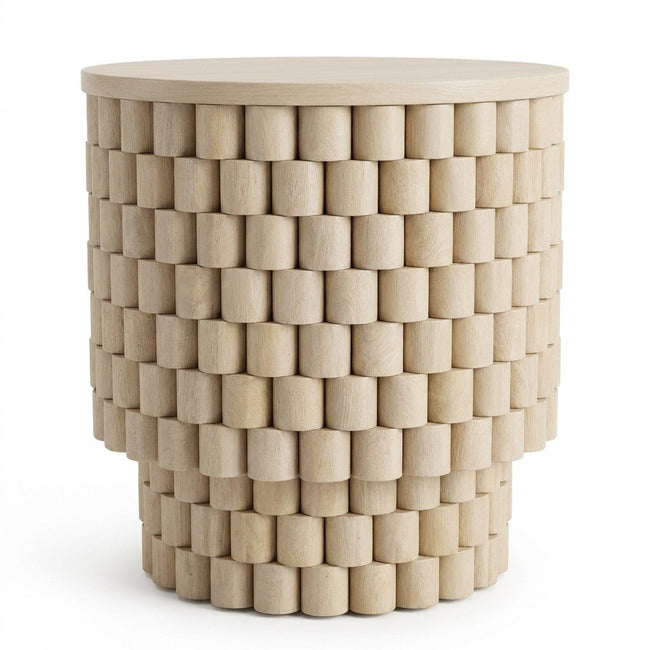 White Accent Table - consignment furniture Portland - Whats New Furniture Portland OR