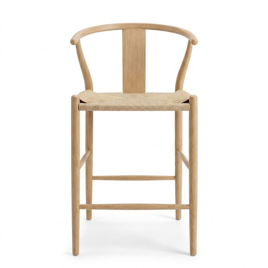 White Oak Bohemian Stools - consignment furniture Portland