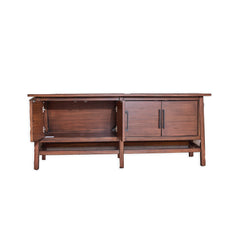 Contemporary Asian Style Media Console detail view - Whats New Furniture - Portland, Oregon