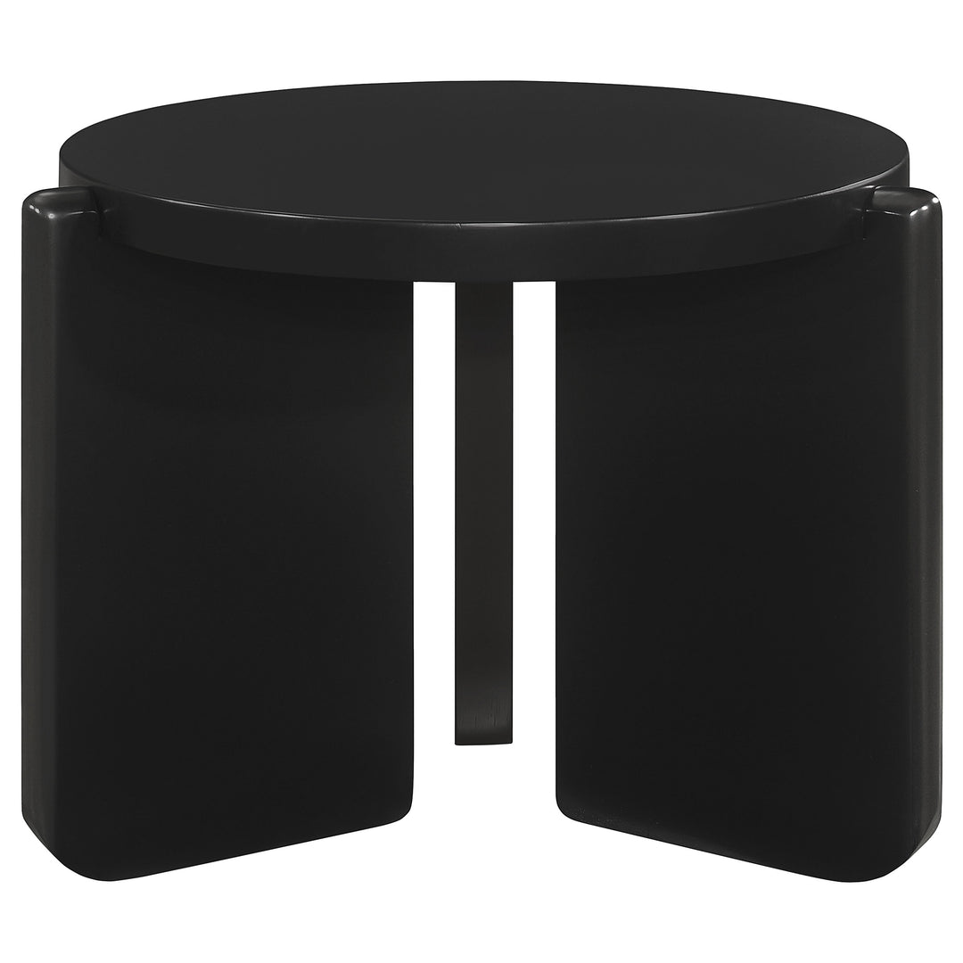 Cordova 2-piece Solid Wood Coffee and End Table Set Black - What&