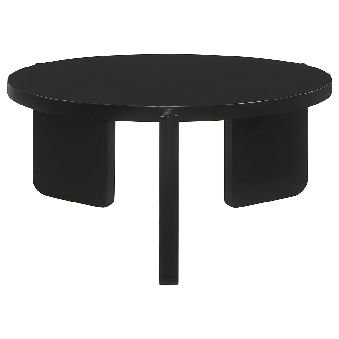 Cordova 2-piece Solid Wood Coffee and End Table Set Black - What&
