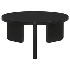 Cordova 2-piece Solid Wood Coffee and End Table Set Black - What&