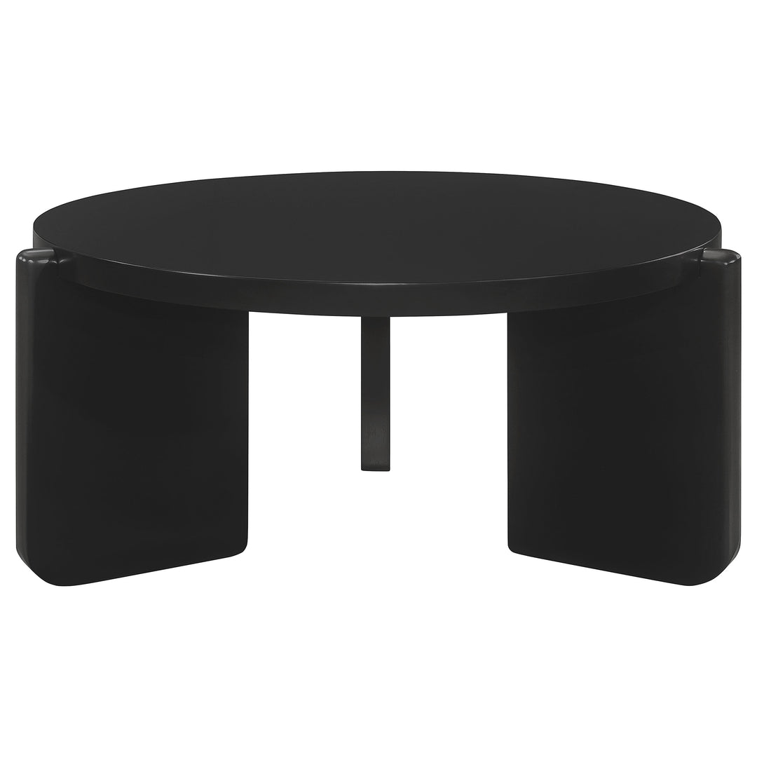 Cordova 2-piece Solid Wood Coffee and End Table Set Black - What&