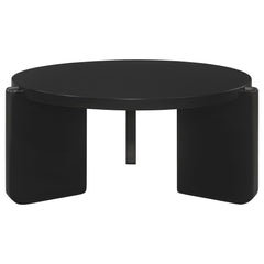 Cordova 2-piece Solid Wood Coffee and End Table Set Black - What&
