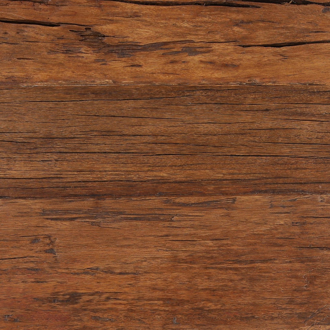 Corvella Bench - Reclaimed Mango in Brown - detail 1 studio view - Benche by Dovetail - Whats New Furniture Portland OR
