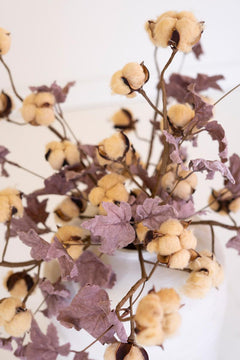 Faux Cotton Stem, 25-Inch Stem — view 3