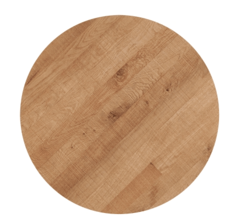 Courtdale Round Coffee Table in Gliese Brown detail view - modern coffee table by NPD - Whats New Furniture Portland OR