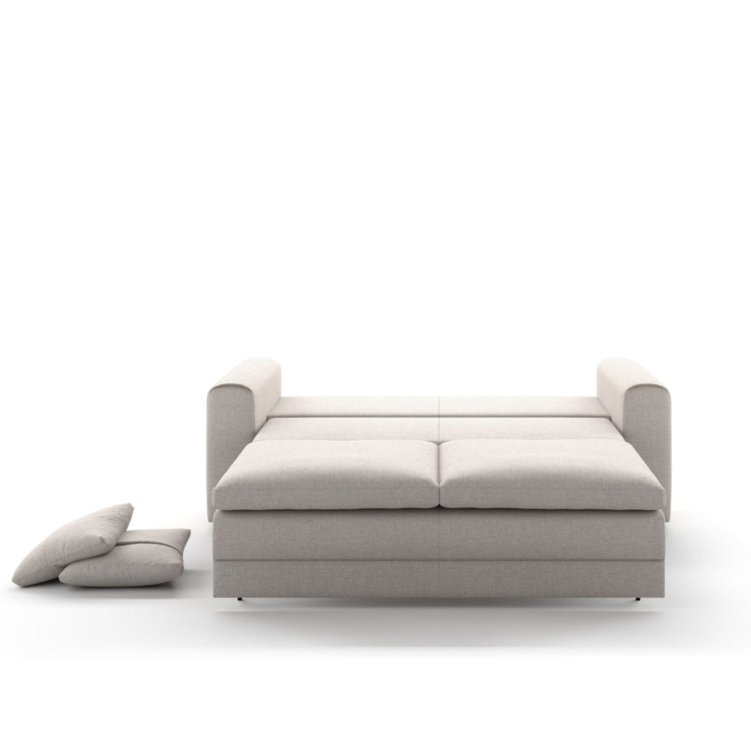 Cove Queen Sleeper Sofa in Oasis 01 open sleeper mechanism view - queen sleeper sofa by Luonto - Whats New Furniture Portland OR