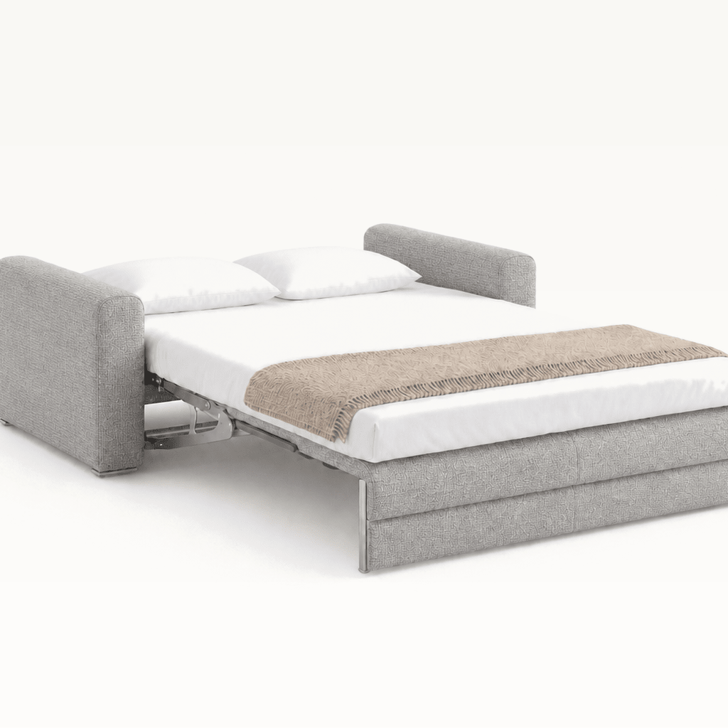 Cove Queen Sleeper Sofa in Rene 01 bed extended view - queen sleeper sofa by Luonto - Whats New Furniture Portland OR