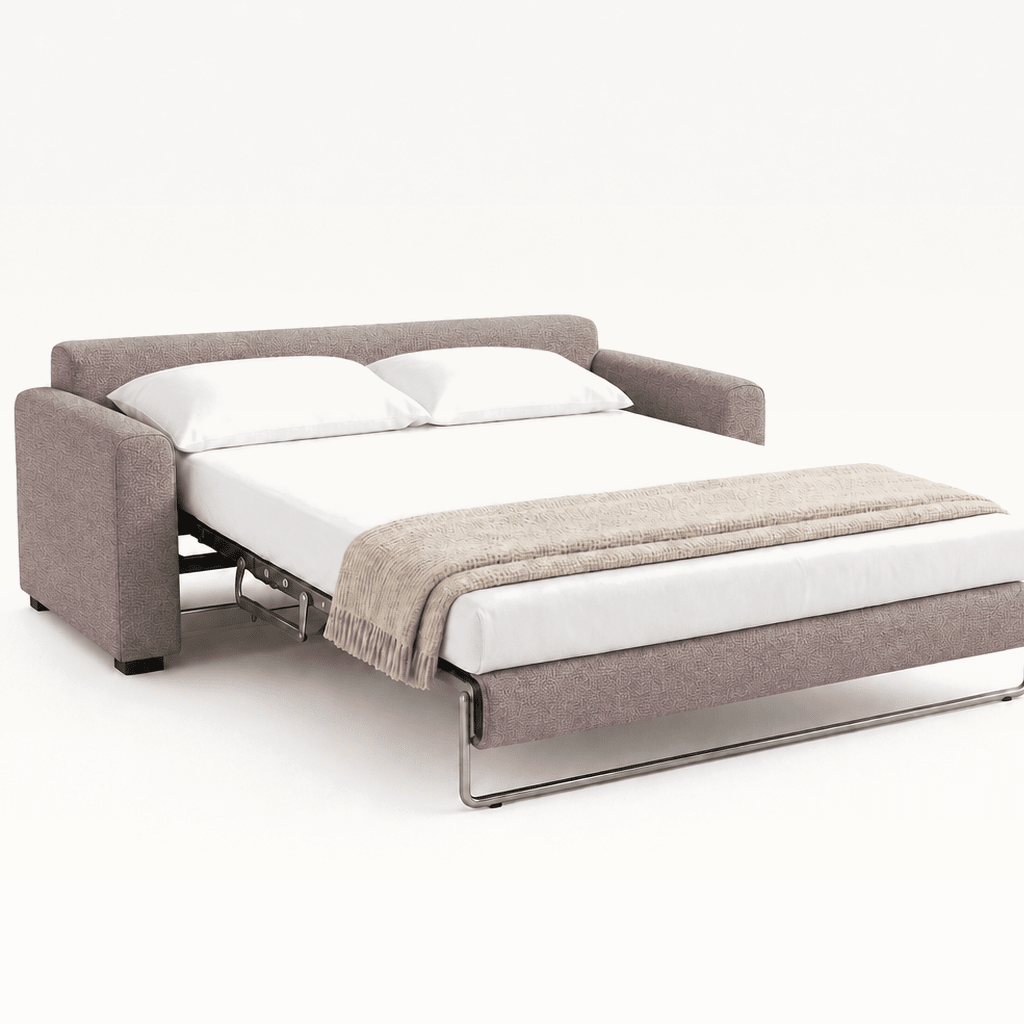 Cove Queen Sleeper Sofa in Yedi 394 bed extended view - queen sleeper sofa by Luonto - Whats New Furniture Portland OR