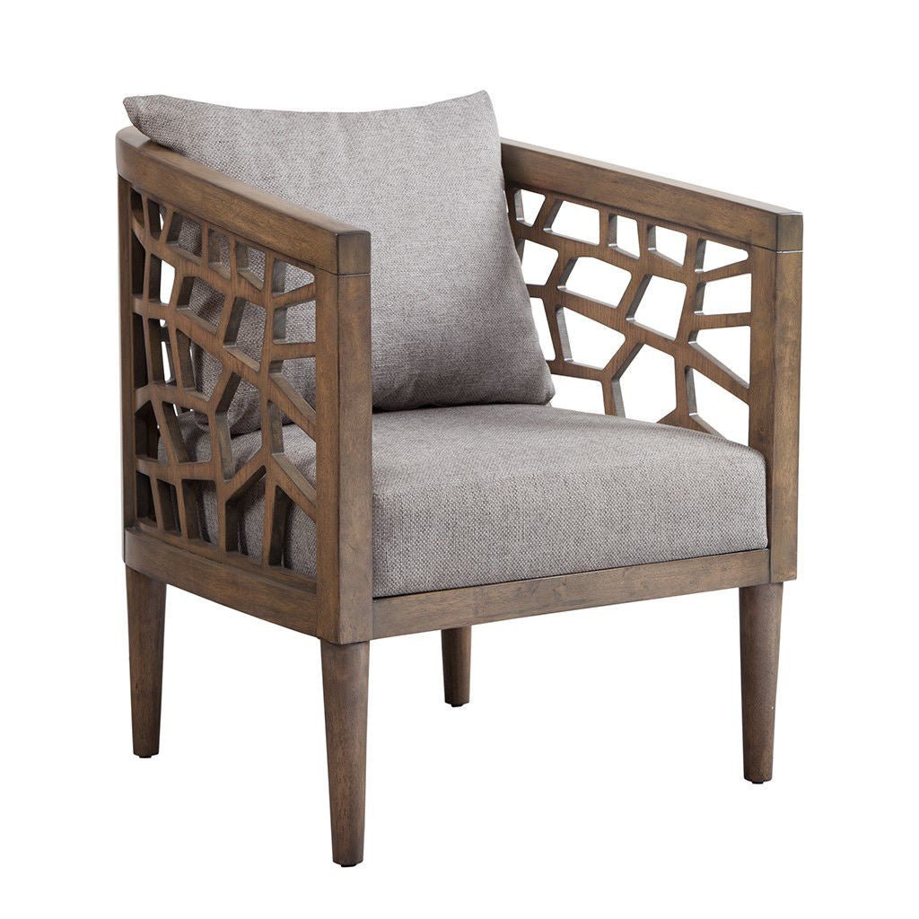 Crackle Accent Chair in light grey - textured accent chair by Olliix - Whats New Furniture Portland OR