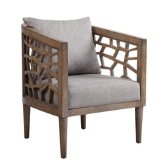 Crackle Accent Chair in light grey - textured accent chair by Olliix - Whats New Furniture Portland OR
