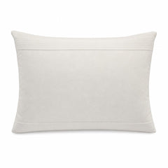 Cream accent pillows with a plush rectangular shape, sold as a pair