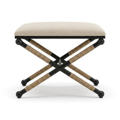 Cream Ottoman - consignment furniture Portland