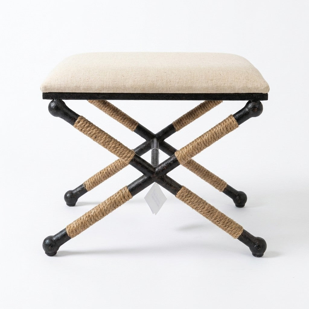 Cream Ottoman - view 4