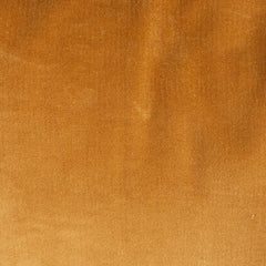 20" Square Cotton Velvet Pillow with Ruffled Trim, Mustard