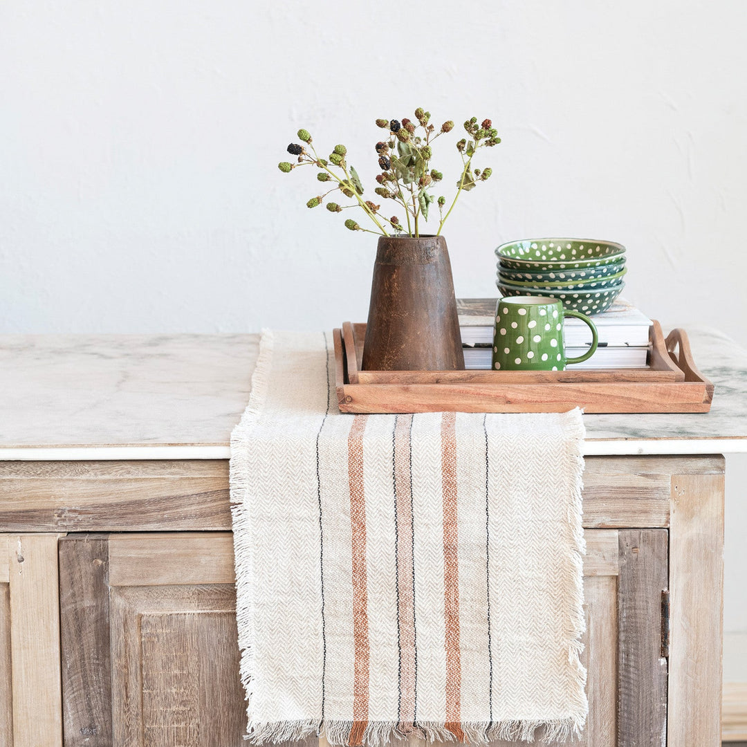 Acacia Wood Trays w/ Handles, Set of 2 - Whats New Furniture - Portland, Oregon