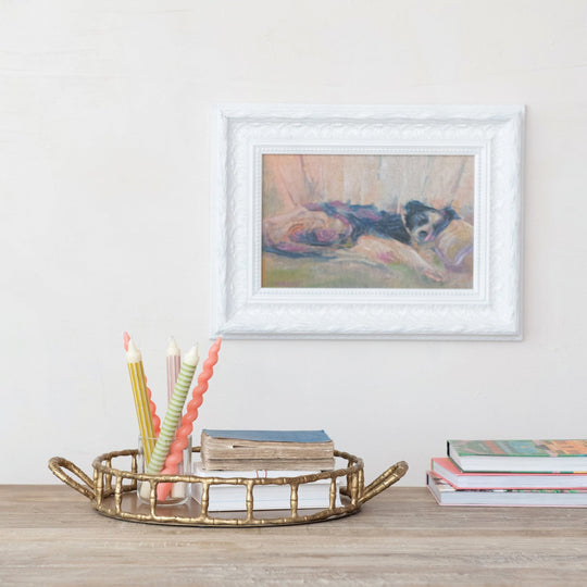 Cast Aluminum Faux Bamboo Tray w/ Handles - Whats New Furniture - Portland, Oregon