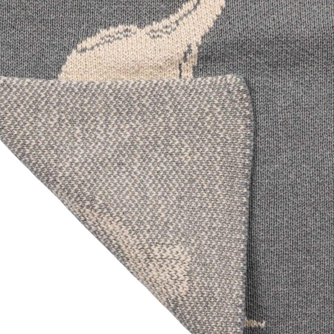 Cotton Knit Baby Blanket with Dinosaurs - Whats New Furniture - Portland, Oregon