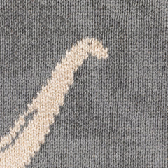 Cotton Knit Baby Blanket with Dinosaurs - Whats New Furniture - Portland, Oregon