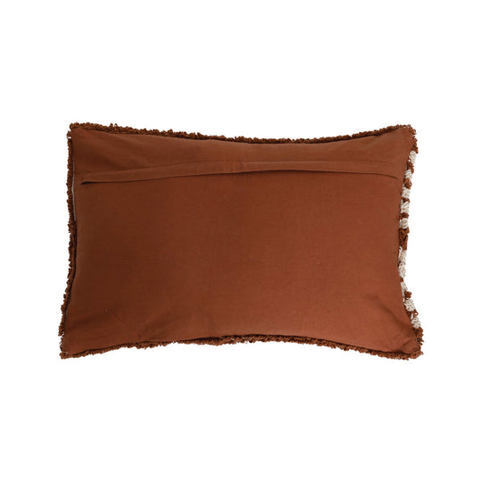 Cotton Tufted Lumbar Pillow w/ Geometric Design - Whats New Furniture - Portland, Oregon