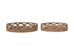 Decorative Hand - Woven Bankuan Trays, Set of 2 - Whats New Furniture - Portland, Oregon
