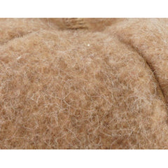 Needled camel brown felt texture close-up on the 7-inch pumpkin - Whats New Furniture Portland