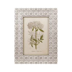Framed Vintage Botanical Wall Art, Green &amp; White, 4 Styles style 2 shown on its own - wall art by Creative Co-Op - Whats New Furniture Portland OR