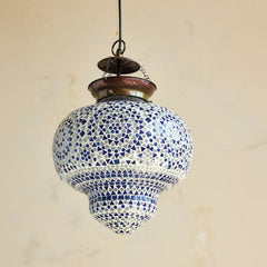 Glass Mosaic &amp; Metal Pendant Lamp - What&