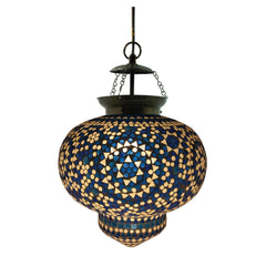 Glass Mosaic &amp; Metal Pendant Lamp - What&