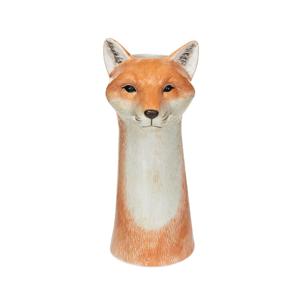 Hand - Painted Stoneware Fox Vase - What's New Furniture - Portland, Oregon