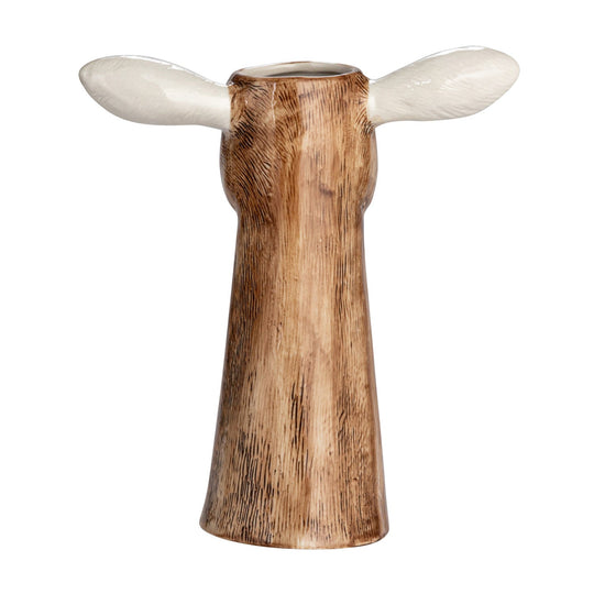 Hand - Painted Stoneware Goat Vase - What&