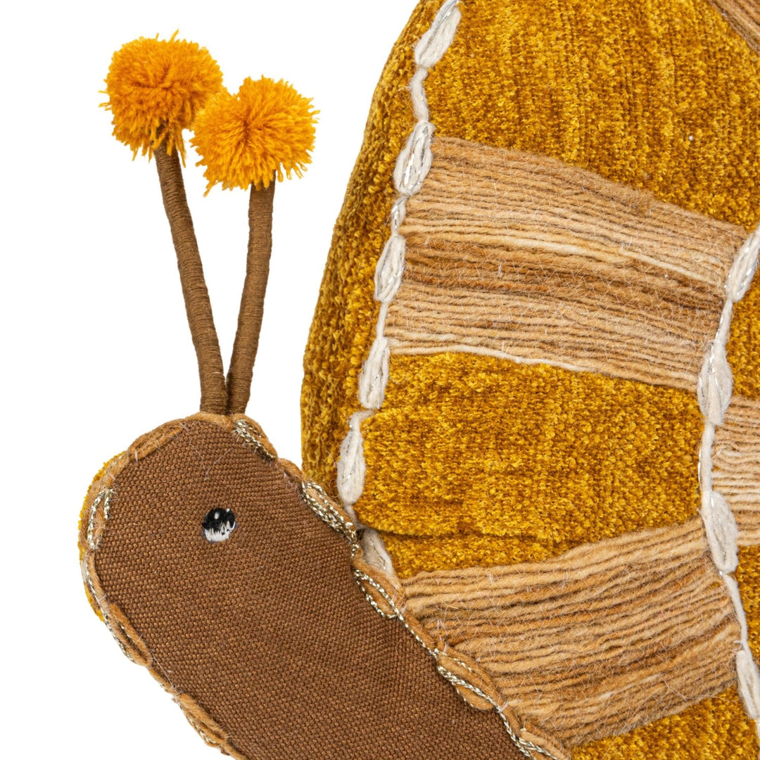 Hand - Woven Fabric Snail Shaped Pillow - Whats New Furniture - Portland, Oregon