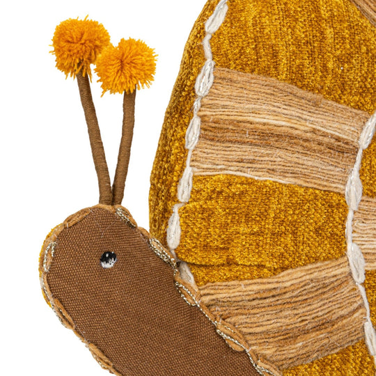 Hand - Woven Fabric Snail Shaped Pillow - Whats New Furniture - Portland, Oregon