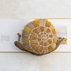 Hand - Woven Fabric Snail Shaped Pillow - Whats New Furniture - Portland, Oregon